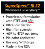SuperSpeed™ Bearing Lube #32 with PTFE and hBN